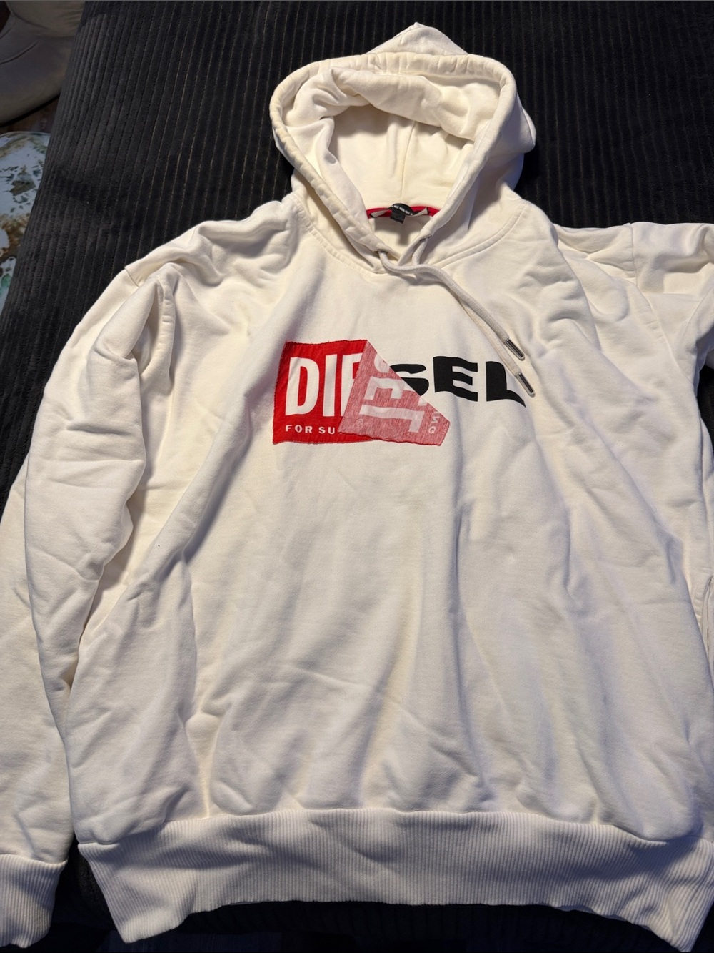 Diesel Hoodie with Red and Black Logo